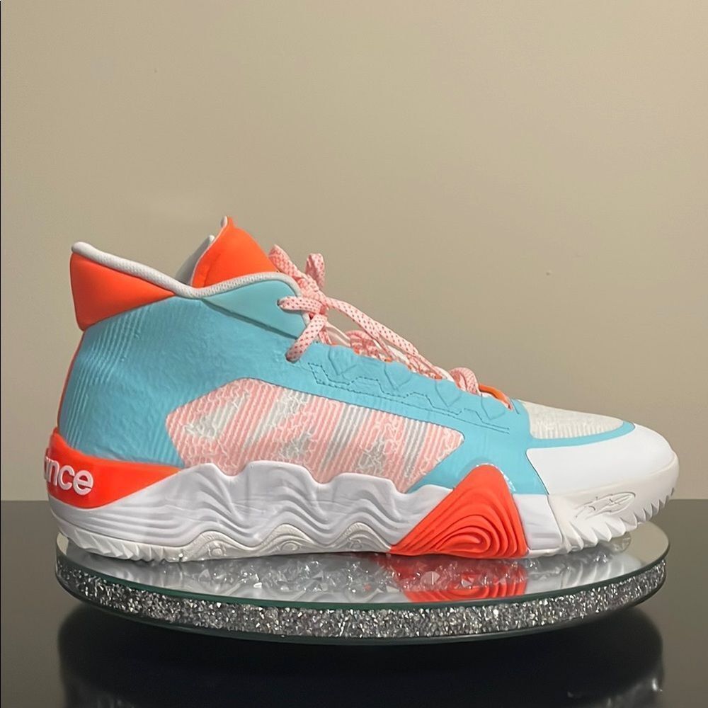 New Balance Teal, Coral and White Athletic Shoes